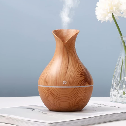 Ahşap Desenli Vazo Hava Nemlendirici