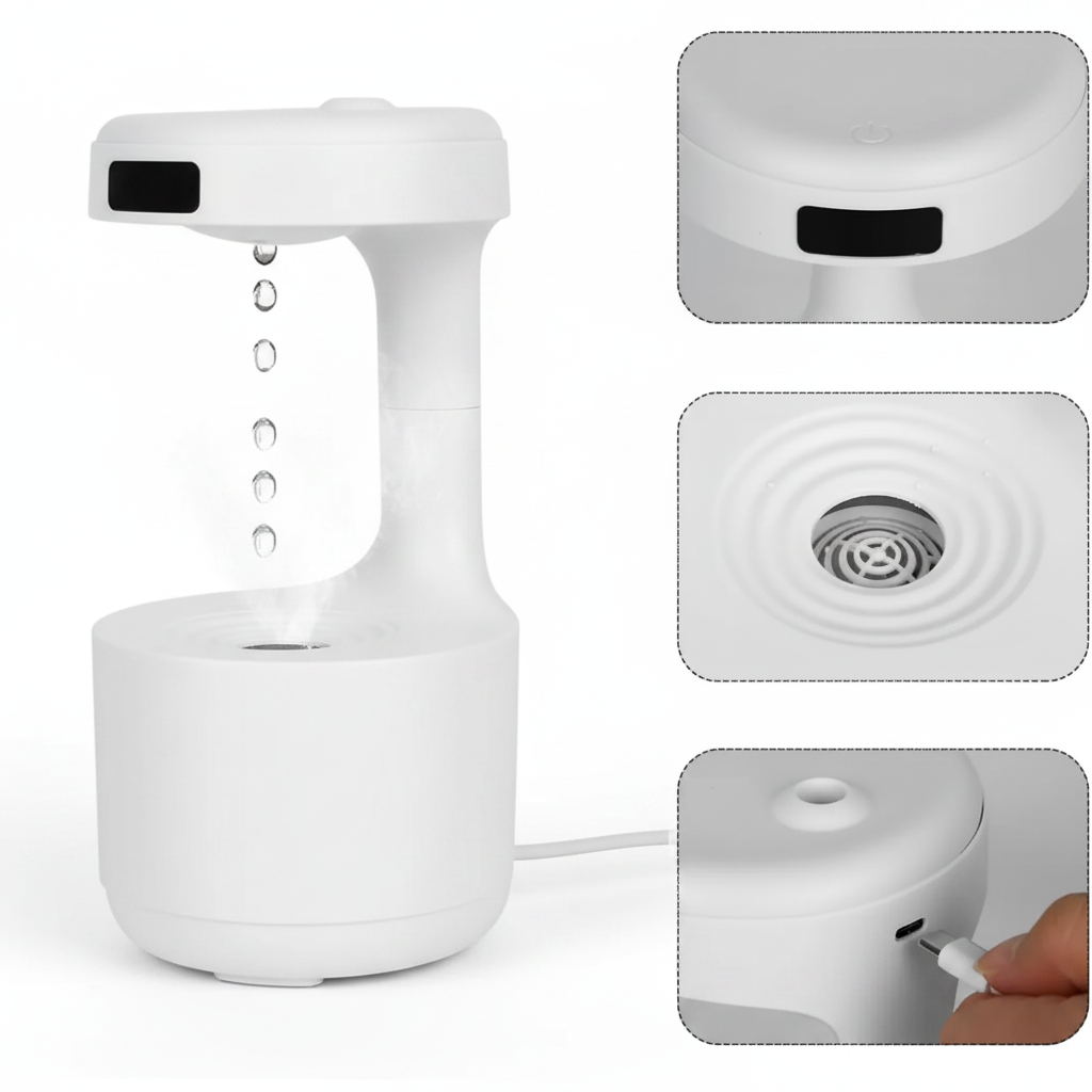 Antigravity Hava Nemlendirici - Önden Görünüm